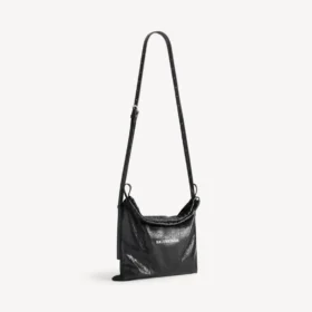 Sac shopper pour homme avec pochette de protection et bandoulière, taille moyenne, noir Sac shopper pour homme avec pochette de protection et bandoulière, taille moyenne, noir