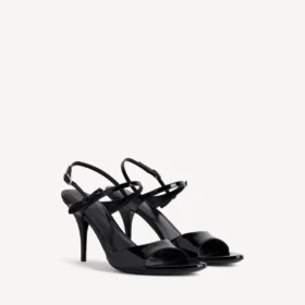 Sandales Avenue Bow pour femme, noir/argent