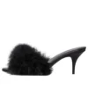 Sandales Boudoir 70 mm « Black Feathers » 787447W0WMQ1000