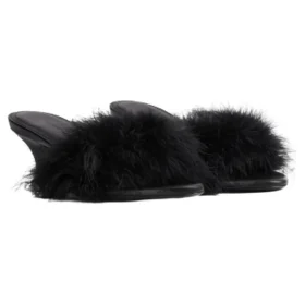 Sandales Boudoir 70 mm « Black Feathers » 787447W0WMQ1000