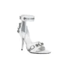 Sandales Cagole 110 mm « White Arena Lambskin » 743057WAD4E9081