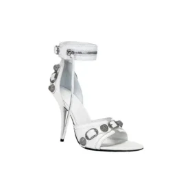 Sandales Cagole 110 mm « White Arena Lambskin » 743057WAD4E9081 Sandales Cagole 110 mm « White Arena Lambskin » 743057WAD4E9081