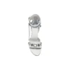 Sandales Cagole 110 mm « White Arena Lambskin » 743057WAD4E9081
