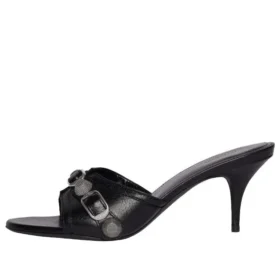 Sandales Cagole « Cuir noir » 694347WAD4E1081