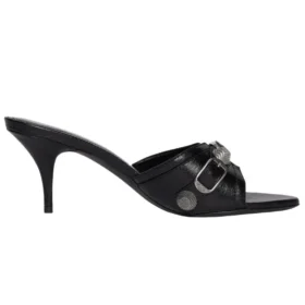 Sandales Cagole « Cuir noir » 694347WAD4E1081