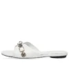 Sandales Cagole « White Arena Lambskin » 694342WAD4E9081