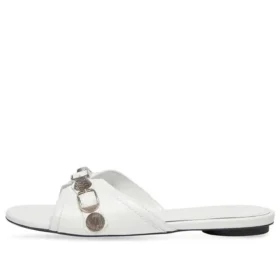 Sandales Cagole « White Arena Lambskin » 694342WAD4E9081