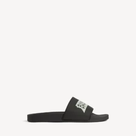 Sandales de piscine pour homme, noir/blanc