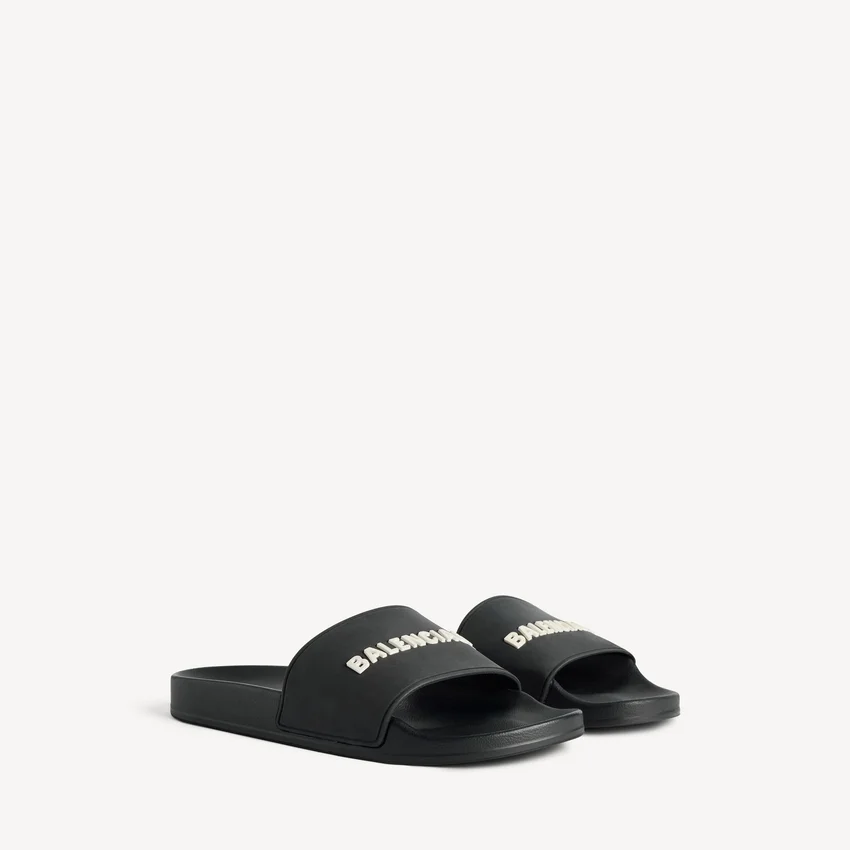 Sandales de piscine pour homme, noir/blanc Sandales de piscine pour homme, noir/blanc
