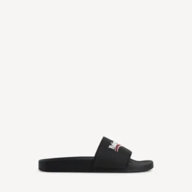 Sandales de piscine pour homme, noires