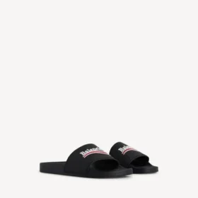 Sandales de piscine pour homme, noires