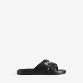 Sandales de piscine sportives pour homme, noir/blanc