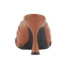 Sandales drapées marron 617574WA2M02121
