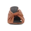 Sandales drapées marron 617574WA2M02121
