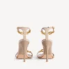 Sandales Duchesse pour femme, couleur nude