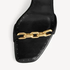 Sandales Duchesse pour femme, noires