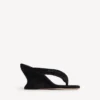 Sandales à lanières et talon compensé Gaeta pour femme, en noir Sandales à lanières et talon compensé Gaeta pour femme, en noir