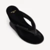 Sandales à lanières et talon compensé Gaeta pour femme, en noir Sandales à lanières et talon compensé Gaeta pour femme, en noir