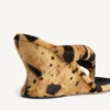 Sandales à lanières et talon compensé Gaeta pour femme, motif léopard