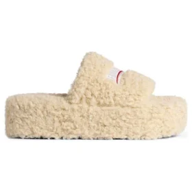Sandales à plateforme en fourrure « Beige » 762826W2DO19796