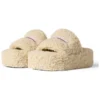 Sandales à plateforme en fourrure « Beige » 762826W2DO19796