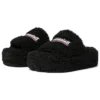 Sandales à plateforme en fourrure « Black » 762826W2DO11096