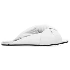 Sandales plates drapées « Blanc » 636576WA2M09002
