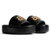 Sandales Rise « Cuir d&rsquo;agneau nappa noir brillant » 788494WB7E11080