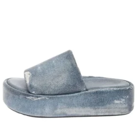 Sandales Rise « Cuir imprimé Denim » 656960WBMA14000 Sandales Rise « Cuir imprimé Denim » 656960WBMA14000