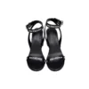 Sandales à talons avec logo sur toute la surface « Black » 630041WBAE11090