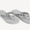 Sandales tongs Cagole pour femme, gris Balenciaga/cristal Sandales tongs Cagole pour femme, gris Balenciaga/cristal