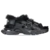 Sandales Track « Fausse fourrure noire » 668560W3CQ31000