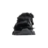 Sandales Track « Fausse fourrure noire » 668560W3CQ31000