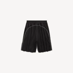 Short de football ample pour homme, noir