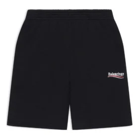 Short de jogging « Political Campaign » « Noir » 681862TMVE61070