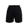 Short de survêtement brossé avec logo « Noir délavé » 676137TMVA39034