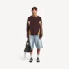 Short en denim « stay press » pour homme, bleu clair délavé Short en denim « stay press » pour homme, bleu clair délavé