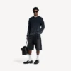 Short en denim « stay press » pour homme, noir