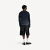Short en denim « stay press » pour homme, noir