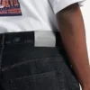 Short en denim « stay press » pour homme, noir