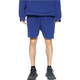Short à imprimé logo « Indigo Dirty White » 676137TNVB64388