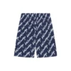 Short à motifs griffonnés « Indigo » 672410TLLJ48502
