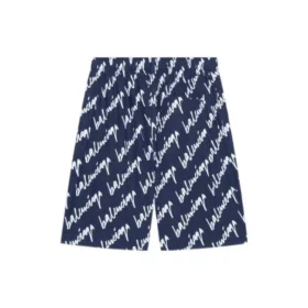 Short à motifs griffonnés « Indigo » 672410TLLJ48502