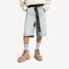 Short pour homme à ceintures, bleu clair