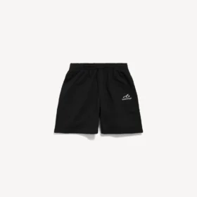 Short pour homme coupe décontractée, noir