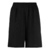 Short à taille élastique perforée « Noir » 674591TMVD41000