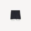 Short techwear pour homme bleu marine/blanc