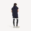Short techwear pour homme bleu marine/blanc