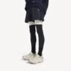 Short techwear pour homme bleu marine/blanc