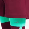 Short techwear pour homme bordeaux/aqua
